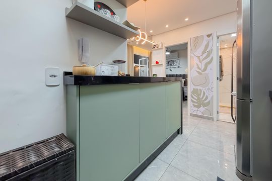 Cozinha de apartamento para alugar com 2 quartos, 55m² em Mooca, São Paulo