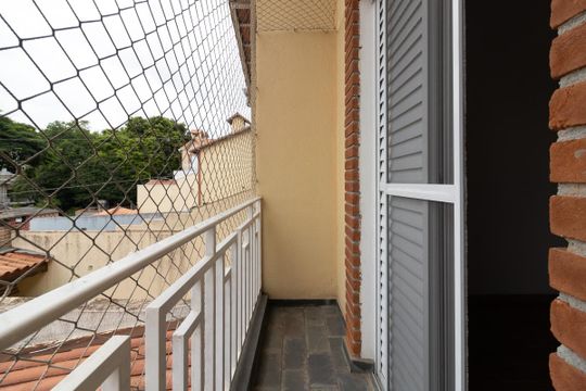 Sacada da Suíte de casa de condomínio à venda com 3 quartos, 100m² em Vila Pierina, São Paulo