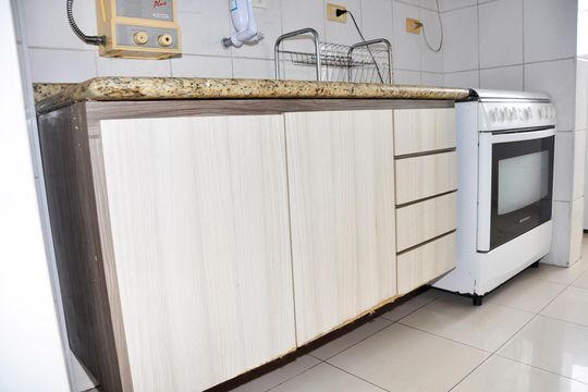 Detalhe - Cozinha de apartamento à venda com 2 quartos, 56m² em Vila Amélia, São Paulo