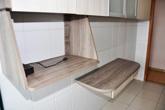 Detalhe - Cozinha de apartamento à venda com 2 quartos, 56m² em Vila Amélia, São Paulo