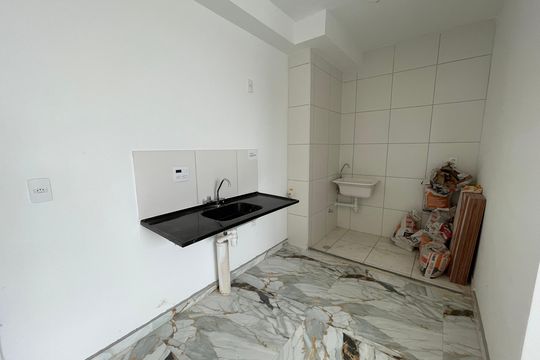 Cozinha de apartamento à venda com 2 quartos, 35m² em Jaguaré, São Paulo