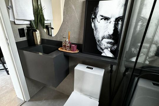banheiro de casa de condomínio para alugar com 3 quartos, 420m² em Loteamento Residencial Arborais, Campinas