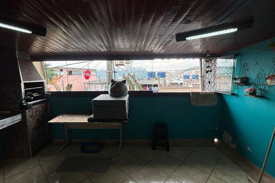 Sala - Varanda de casa à venda com 3 quartos, 106m² em Condomínio Maracanã, Santo André