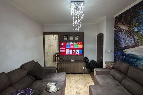Sala de casa à venda com 3 quartos, 106m² em Condomínio Maracanã, Santo André