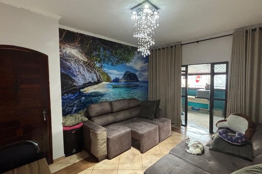 Sala de casa à venda com 3 quartos, 106m² em Condomínio Maracanã, Santo André
