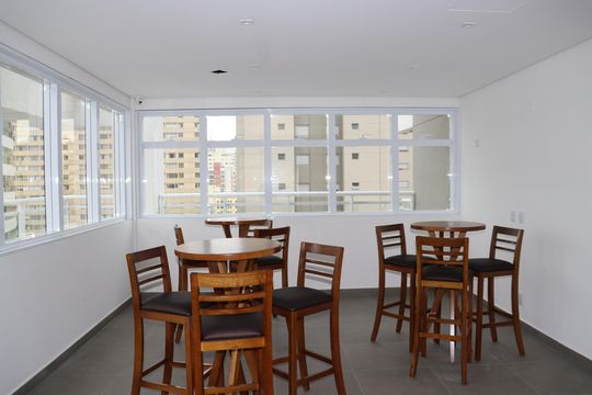 Lounge Bar de kitnet/studio para alugar com 1 quarto, 33m² em Consolação, São Paulo