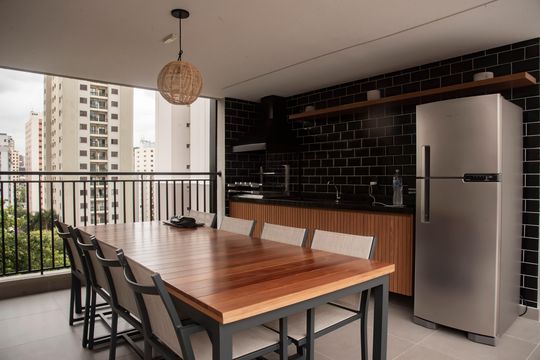 Área comum - Churrasqueira de kitnet/studio à venda com 1 quarto, 30m² em Vila da Saúde, São Paulo