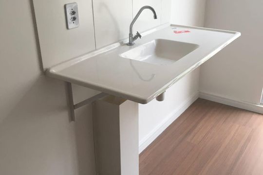 Cozinha de kitnet/studio para alugar com 1 quarto, 25m² em Vila Ema, São Paulo
