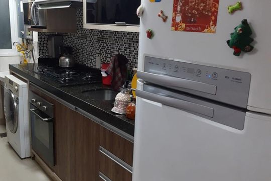 Cozinha de apartamento à venda com 3 quartos, 62m² em Sarandi, Porto Alegre