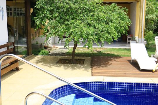 Área comum - Piscina de casa de condomínio para alugar com 5 quartos, 600m² em Itapuã, Salvador