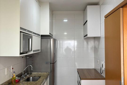 Cozinha de apartamento à venda com 3 quartos, 82m² em Santa Terezinha, Santo André