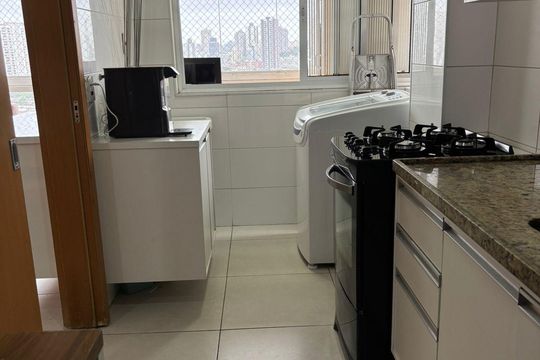 Cozinha de apartamento à venda com 3 quartos, 82m² em Santa Terezinha, Santo André
