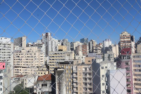 Vista da Sala de apartamento à venda com 2 quartos, 33m² em Bela Vista, São Paulo