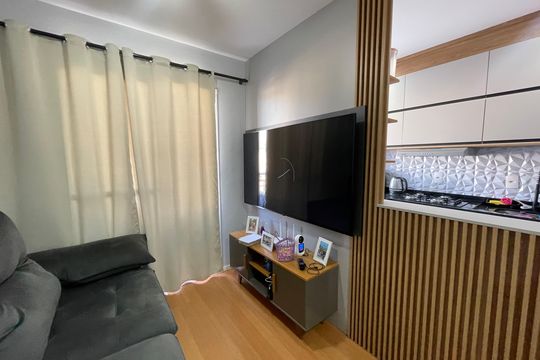 Sala de apartamento para alugar com 2 quartos, 49m² em Recanto Vista Alegre, Cotia