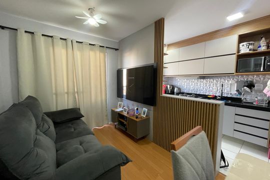 Sala de apartamento para alugar com 2 quartos, 49m² em Recanto Vista Alegre, Cotia