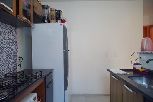 Cozinha de apartamento para alugar com 2 quartos, 42m² em Feitoria, São Leopoldo