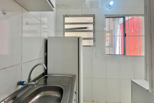 Cozinha de kitnet/studio para alugar com 1 quarto, 27m² em Cidade Universitária, Campinas