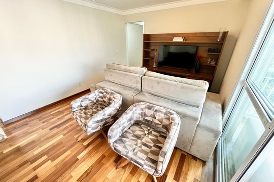 Sala de apartamento à venda com 3 quartos, 110m² em Lauzane Paulista, São Paulo
