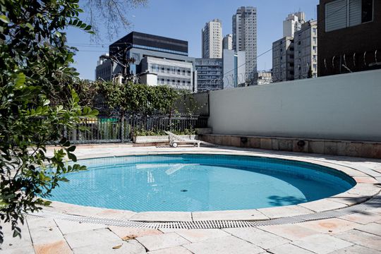 Área comum - Piscina de apartamento para alugar com 3 quartos, 101m² em Vila Andrade, São Paulo