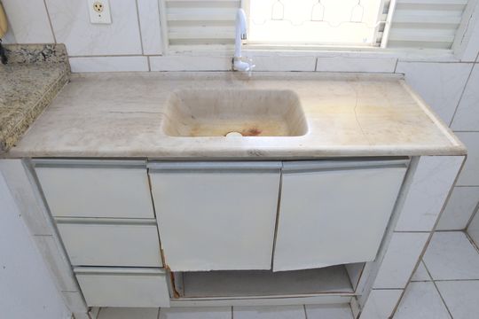 Cozinha de kitnet/studio para alugar com 1 quarto, 30m² em Setor Leste Vila Nova, Goiânia