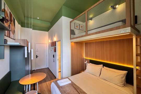 Studio de kitnet/studio à venda com 1 quarto, 27m² em Indianópolis, São Paulo