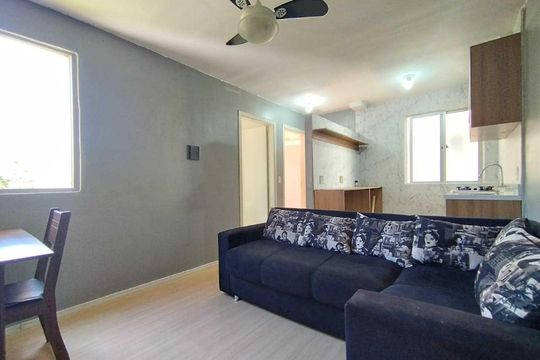 Sala de apartamento para alugar com 1 quarto, 50m² em Canudos, Novo Hamburgo