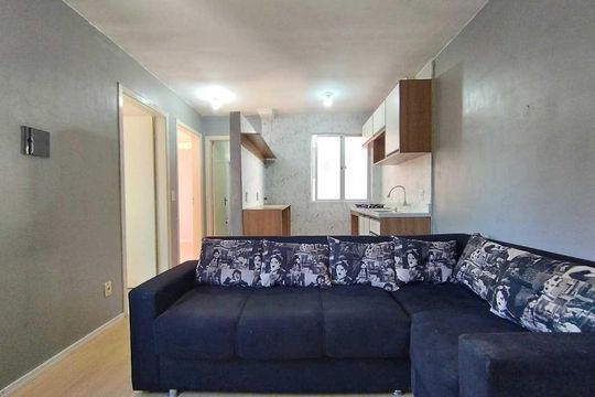 Sala de apartamento para alugar com 1 quarto, 50m² em Canudos, Novo Hamburgo