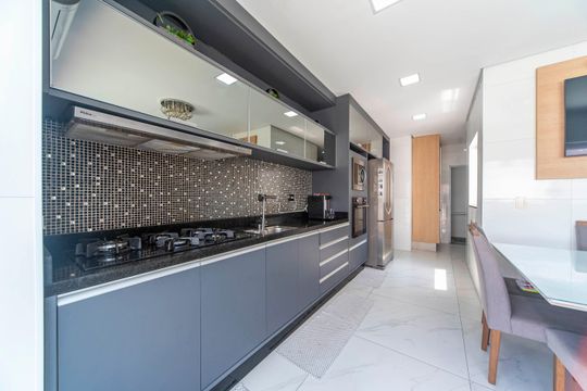 Cozinha  de apartamento à venda com 2 quartos, 104m² em Campestre, Santo André