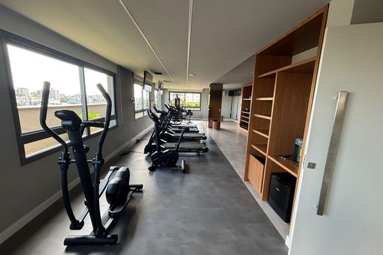 Área comum - Academia de apartamento para alugar com 1 quarto, 28m² em Passo D’areia, Porto Alegre