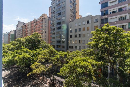Varanda da Sala de apartamento à venda com 3 quartos, 90m² em Centro Histórico, Porto Alegre