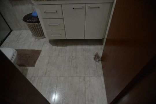 Banheiro da Suíte 1 de casa à venda com 2 quartos, 250m² em Jardim Las Vegas, Santo André