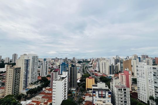 Vista do Sala/Cozinha de apartamento à venda com 1 quarto, 41m² em Centro, Campinas