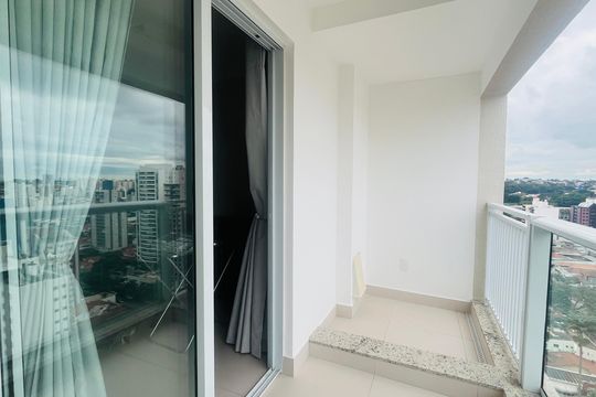 Varanda da Sala/Cozinha de apartamento à venda com 1 quarto, 41m² em Centro, Campinas