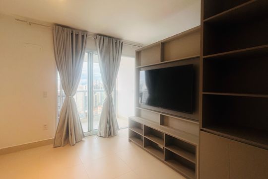 Sala/Cozinha de apartamento à venda com 1 quarto, 41m² em Centro, Campinas