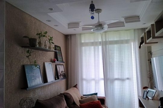 Sala de apartamento à venda com 3 quartos, 82m² em Jardim Anton von Zuben, Campinas