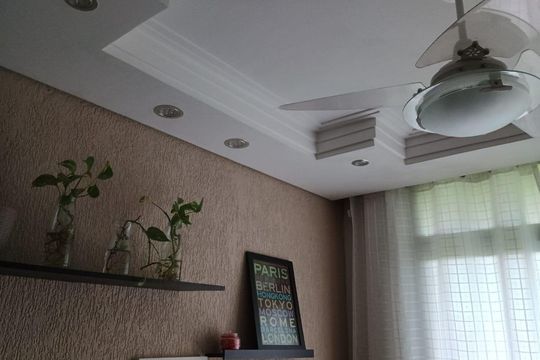 Sala de apartamento à venda com 3 quartos, 82m² em Jardim Anton von Zuben, Campinas