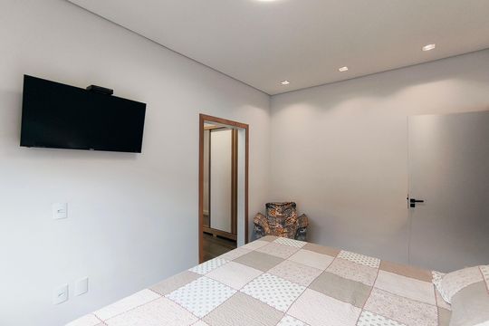Suíte 1 de casa de condomínio à venda com 3 quartos, 217m² em Corrupira, Jundiaí