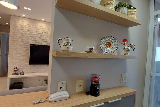 Cozinha de apartamento à venda com 2 quartos, 69m² em Chácara Seis de Outubro, São Paulo