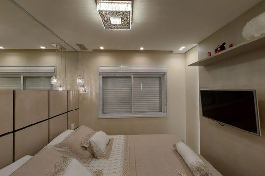 Quarto de apartamento à venda com 2 quartos, 69m² em Chácara Seis de Outubro, São Paulo