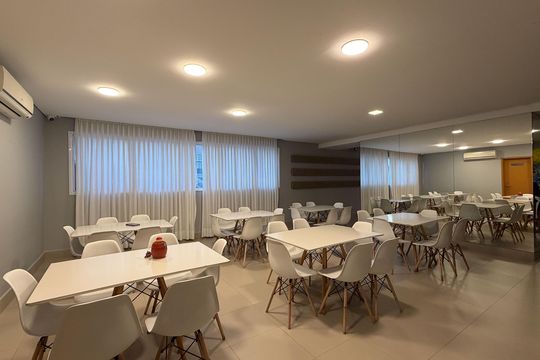 Área comum de apartamento para alugar com 2 quartos, 84m² em Gonzaga, Santos