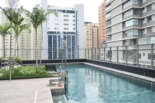 Área comum - Piscina de kitnet/studio à venda com 0 quarto, 27m² em Vila Clementino, São Paulo