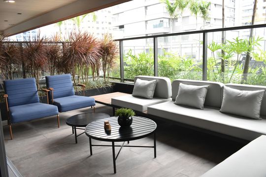Área comum - Salão de festas de kitnet/studio à venda com 0 quarto, 27m² em Vila Clementino, São Paulo