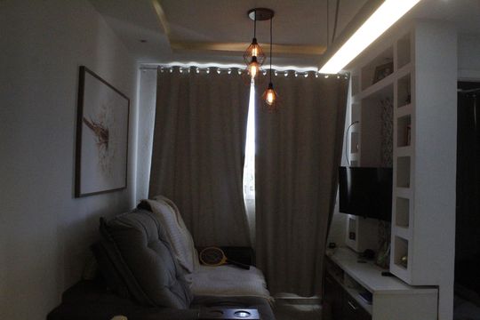Sala de apartamento à venda com 2 quartos, 39m² em Gardênia Azul, Rio de Janeiro