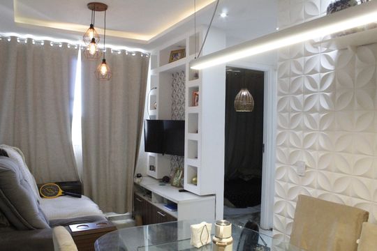 Sala de apartamento à venda com 2 quartos, 39m² em Gardênia Azul, Rio de Janeiro