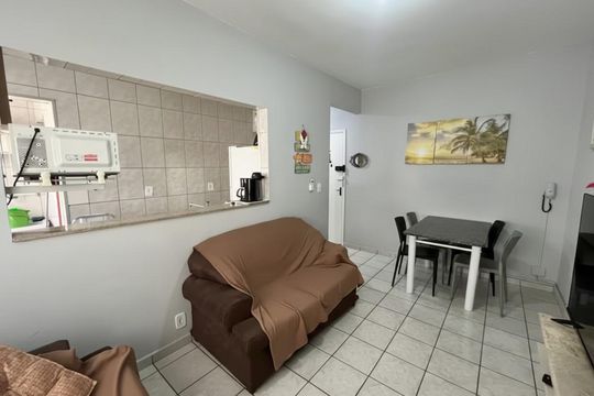 Sala de apartamento para alugar com 1 quarto, 45m² em Jardim Sao Miguel, Guarujá