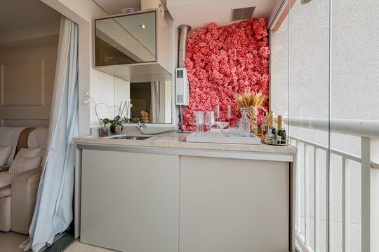 Varanda da Sala de apartamento para alugar com 1 quarto, 35m² em Cambuci, São Paulo