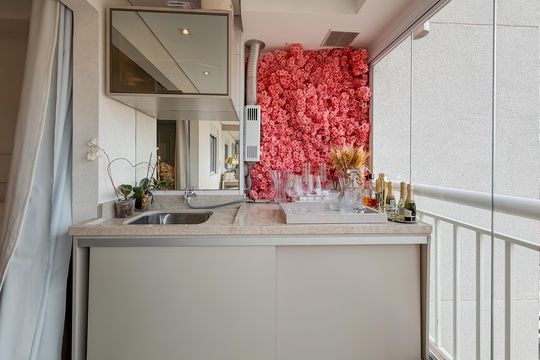 Varanda da Sala de apartamento para alugar com 1 quarto, 35m² em Cambuci, São Paulo