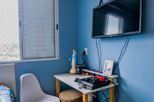 Quarto 1 de apartamento à venda com 2 quartos, 55m² em Vila Luzita, Santo André
