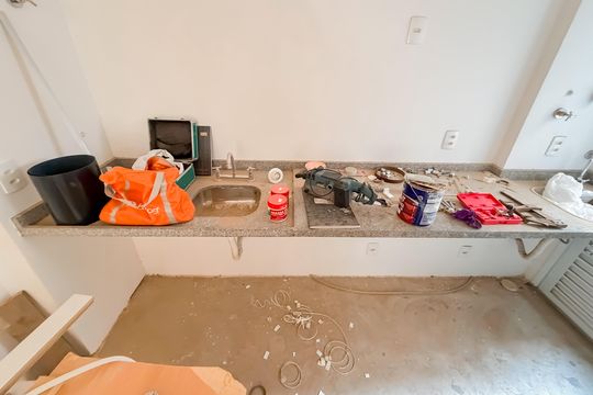 Cozinha de apartamento à venda com 1 quarto, 33m² em Ipiranga, São Paulo