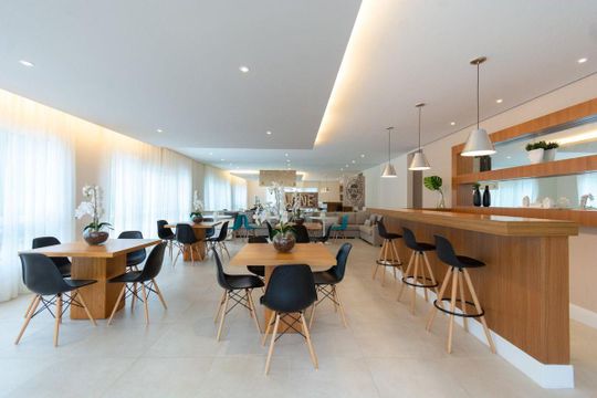 Área comum - Salão de festas de apartamento à venda com 2 quartos, 63m² em Jardim Paramount, São Bernardo do Campo